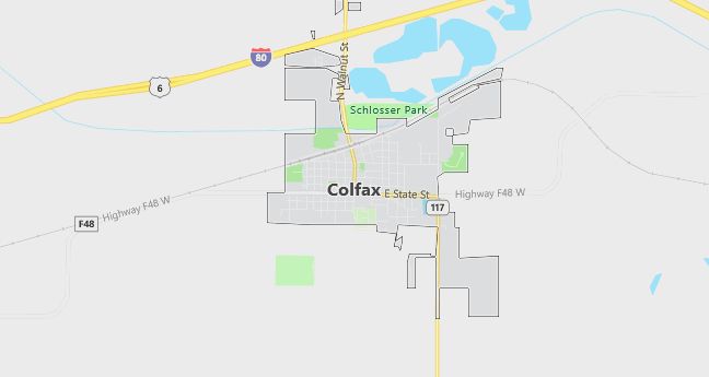 Map of Colfax, IA