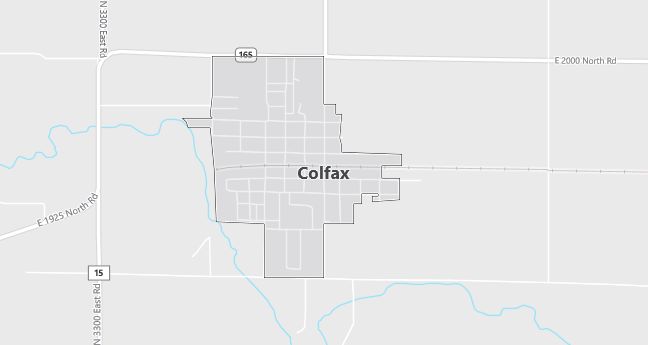 Map of Colfax, IL