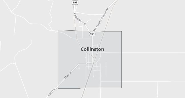 Map of Collinston, LA