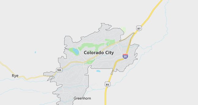 Map of Colorado City, CO