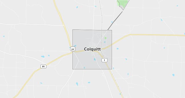 Map of Colquitt, GA