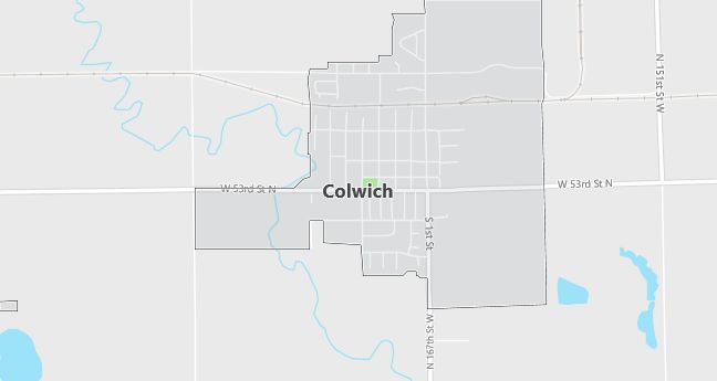 Map of Colwich, KS