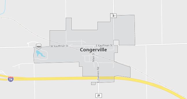 Map of Congerville, IL