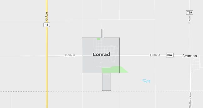 Map of Conrad, IA