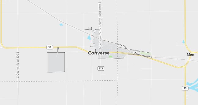 Map of Converse, IN