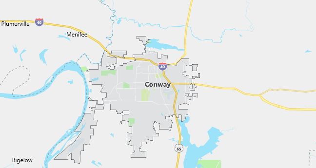 Map of Conway, AR