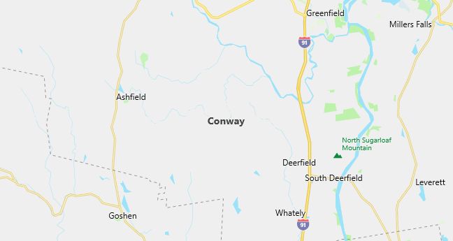 Map of Conway, MA