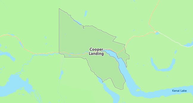 Map of Cooper Landing, AK