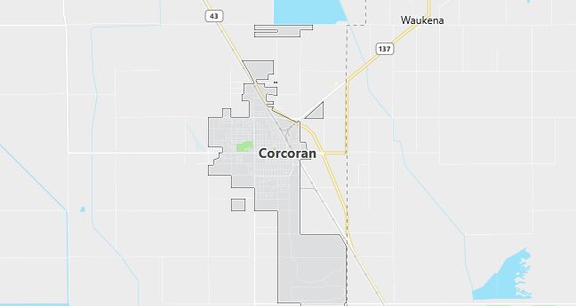 Map of Corcoran, CA