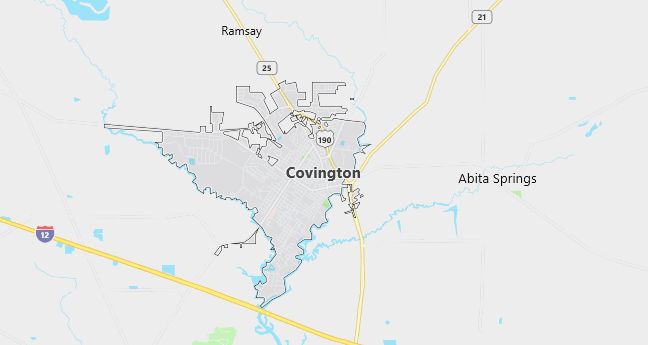 Map of Covington, LA