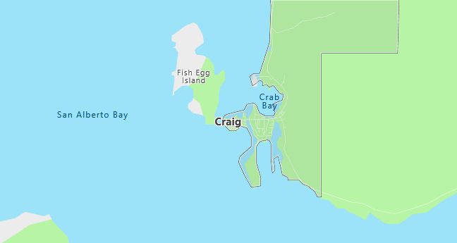 Map of Craig, AK