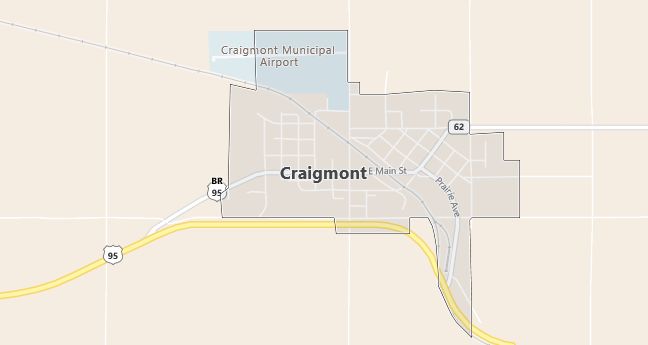 Map of Craigmont, ID