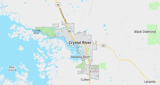 Map of Crystal River, FL