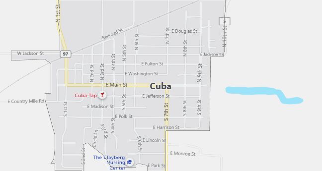 Map of Cuba, IL