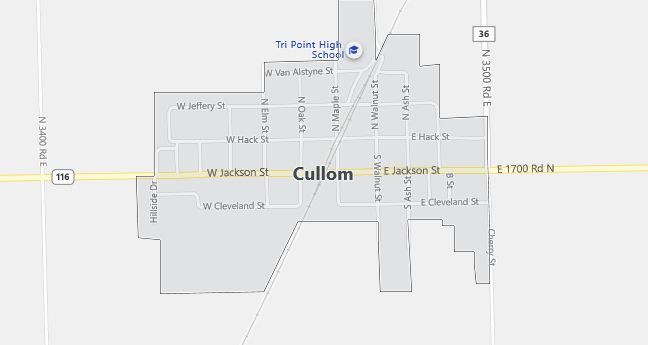 Map of Cullom, IL