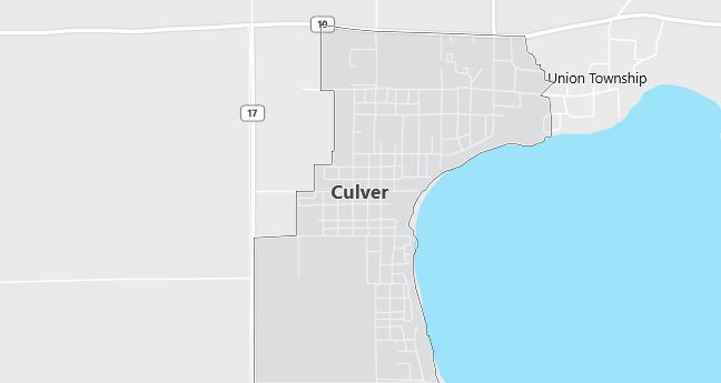 Map of Culver, IN