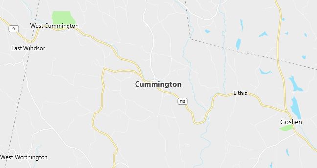 Map of Cummington, MA