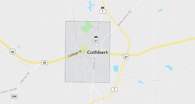 Map of Cuthbert, GA