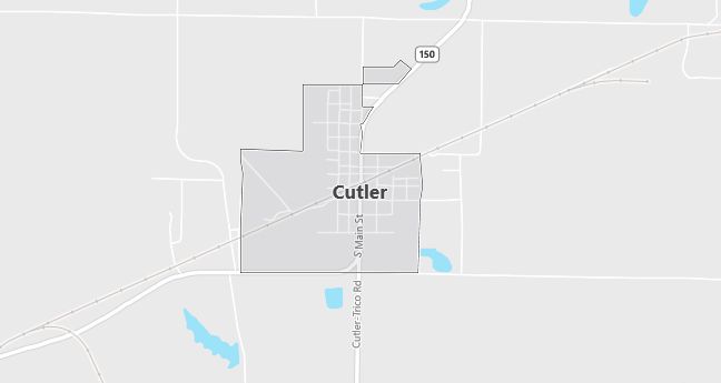 Map of Cutler, IL