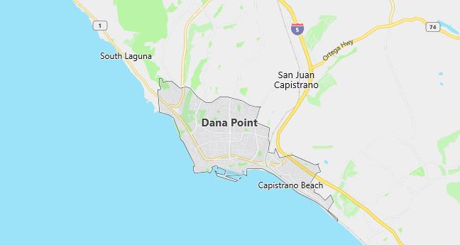 Map of Dana Point, CA