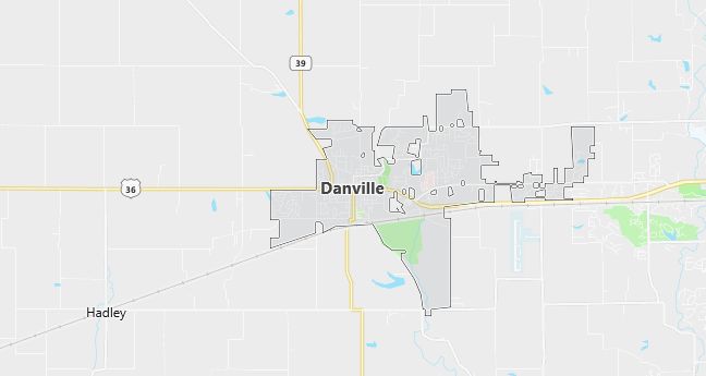 Map of Danville, IN