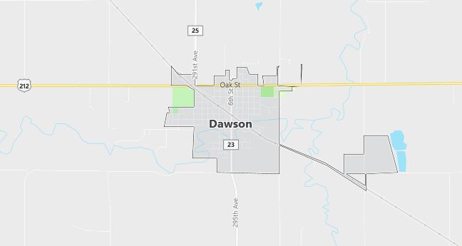 Map of Dawson, MN