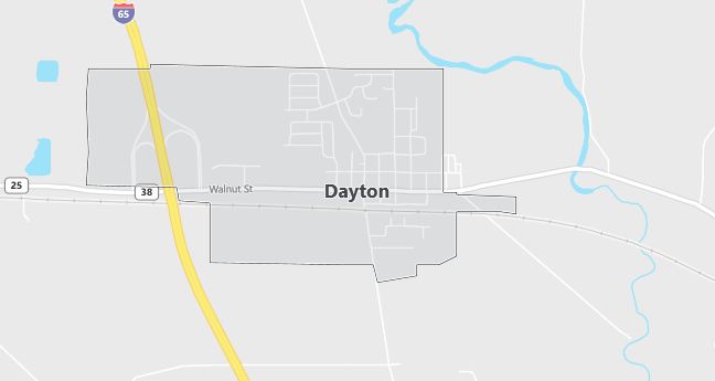 Map of Dayton, IN