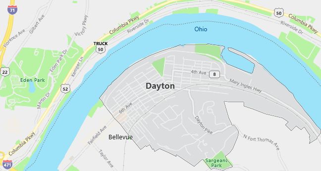 Map of Dayton, KY