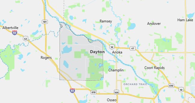 Map of Dayton, MN