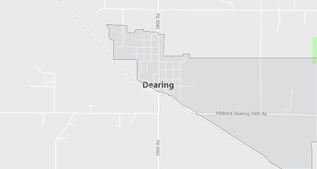 Map of Dearing, KS