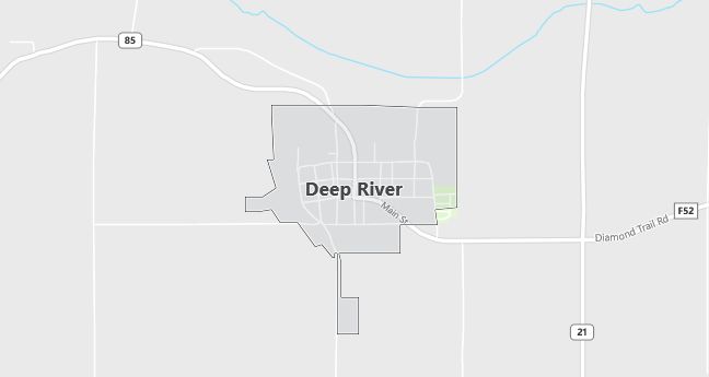 Map of Deep River, IA