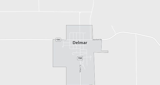 Map of Delmar, IA