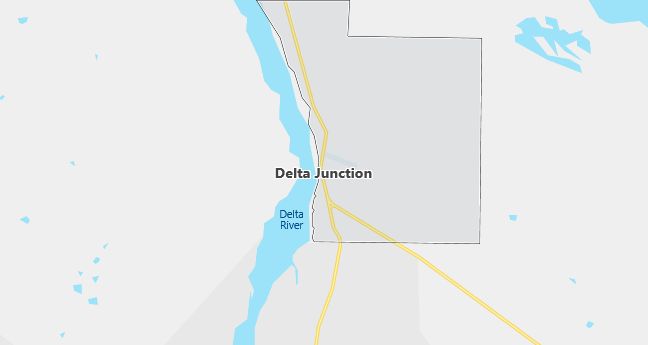 Map of Delta Junction, AK