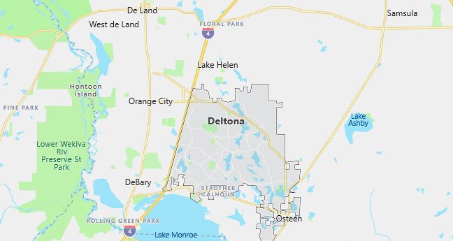 Map of Deltona, FL