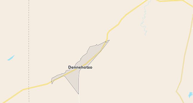 Map of Dennehotso, AZ