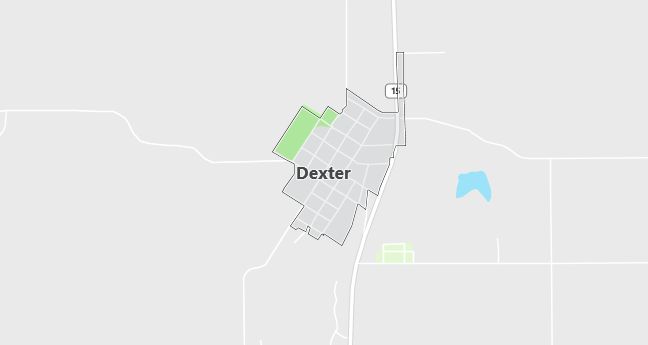 Map of Dexter, KS