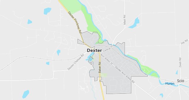 Map of Dexter, MI