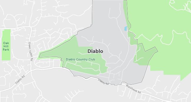 Map of Diablo, CA