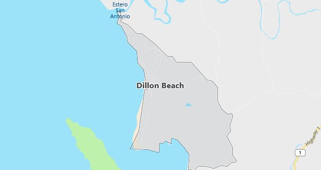 Map of Dillon Beach, CA