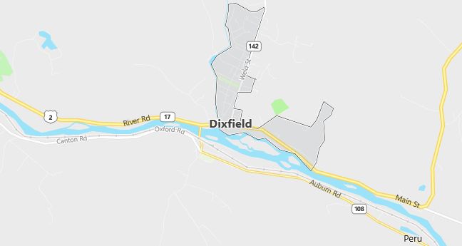 Map of Dixfield, ME