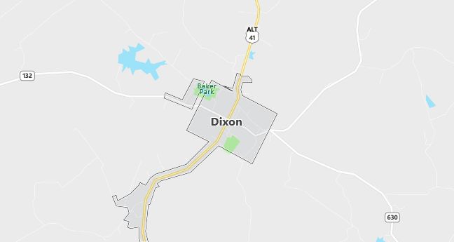 Map of Dixon, KY