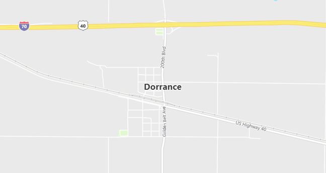 Map of Dorrance, KS