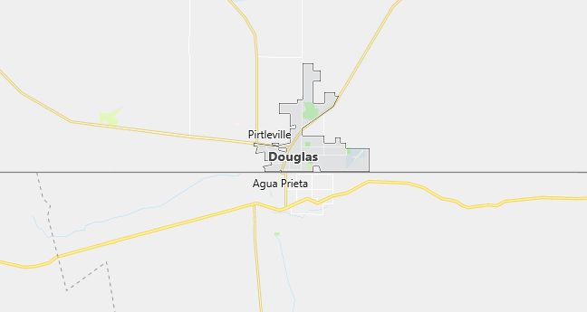 Map of Douglas, AZ