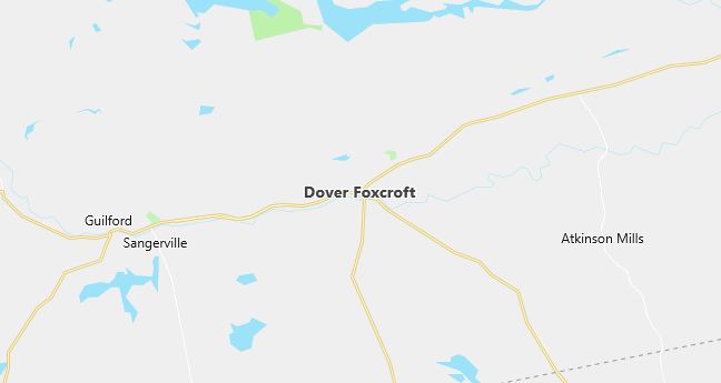 Map of Dover Foxcroft, ME