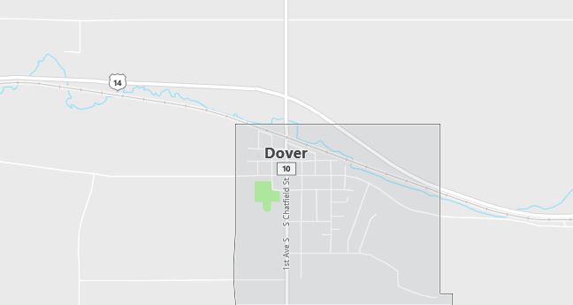 Map of Dover, MN