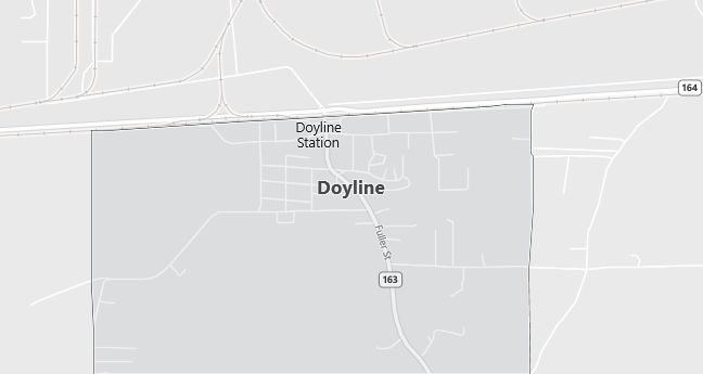 Map of Doyline, LA