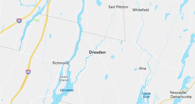 Map of Dresden, ME