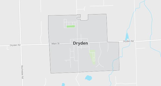 Map of Dryden, MI