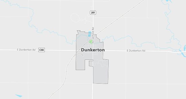 Map of Dunkerton, IA