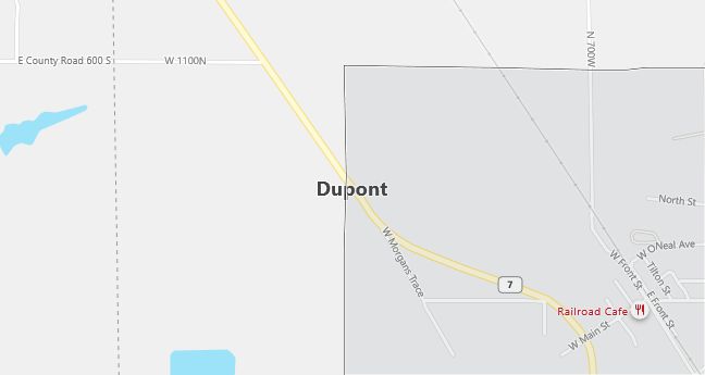 Map of Dupont, IN